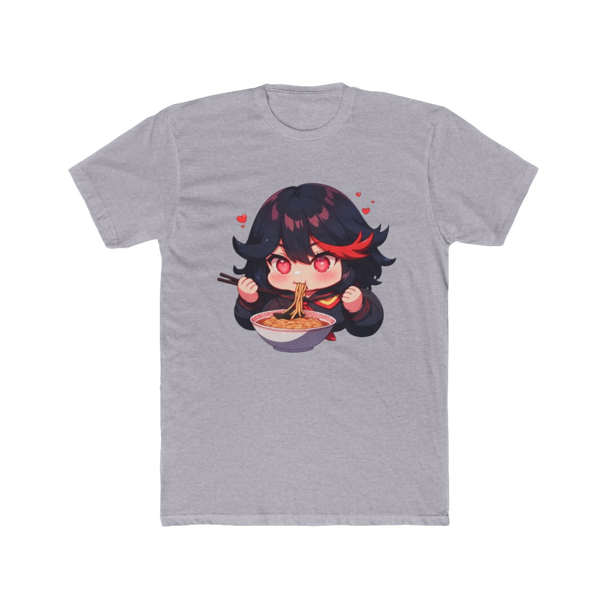 Ryuko Matoi Kill La Kill Ramen Chibi With Heart Eyes T Shirt - alternate angle 5, merchandise
